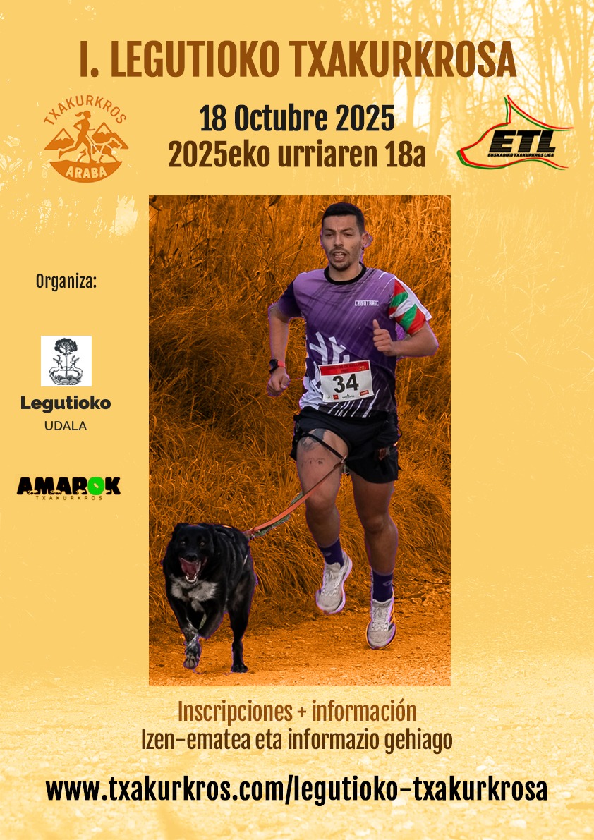 Cartel oficial I Legutioko Txakurkrosa 18 octubre 2025